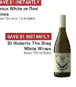 Piggly Wiggly St Huberts The Stag White Wines offer