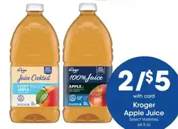 Mariano's Kroger apple juice offer