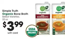 Mariano's Simple Truth Organic Bone Broth offer