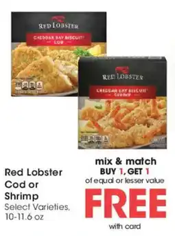 Mariano's Red Lobster Cod or Shrimp offer