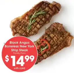 Mariano's Black angus boneless new york strip steak offer