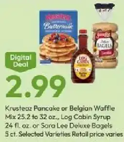 Stater Bros Krusteaz Pancake or Belgian Waffle Mix offer