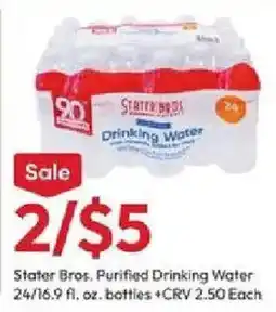 Stater Bros Stater Bros. Purified Drinking Water offer