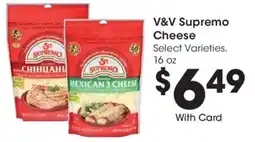 Mariano's V&V Supremo Cheese offer