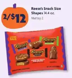 Family Dollar Reese's snack size shapes offer