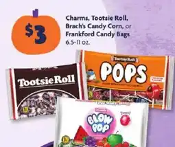 Family Dollar Charms, Tootsie Roll, Brach's Candy Corn, or Frankford Candy Bags offer