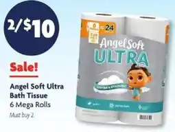Family Dollar Angel Soft Ultra Bath Tissue offer