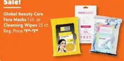 Family Dollar Global Beauty Care Face Masks or Cleansing Wipes offer