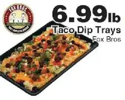 Piggly Wiggly Fox Bros Taco Dip Trays offer