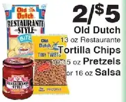 Piggly Wiggly Old Dutch tortilla chips offer
