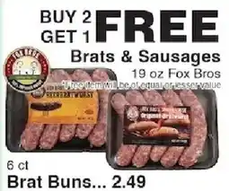 Piggly Wiggly Fox Bros Brats & Sausages offer