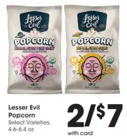 Mariano's Lesser Evil Popcorn offer