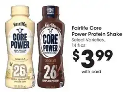 Mariano's Fairlife Core Power Protein Shake offer