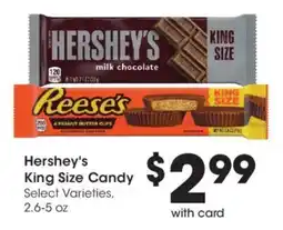 Mariano's Hershey's King Size Candy offer