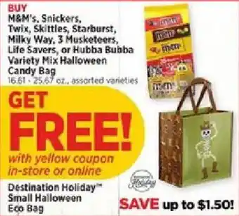 M&M's, Snickers, Twix, Skittles, Starburst, Milky Way, 3 Musketeers, Life Savers, or Hubba Bubba Variety Mix Halloween Candy 