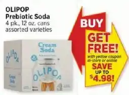 H-E-B Olipop Prebiotic Soda offer
