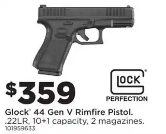 Glock 44 Gen V Rimfire Pistol