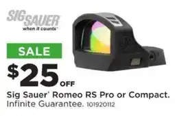 Mills Fleet Farm Sig Sauer Romeo RS Pro or Compact offer