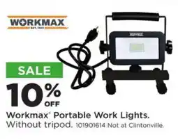 Mills Fleet Farm Workmax Portable Work Lights offer
