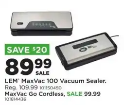 Mills Fleet Farm Lem Maxvac 100 Vacuum Sealer offer
