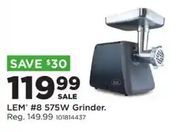 Mills Fleet Farm Lem #8 575W Grinder offer