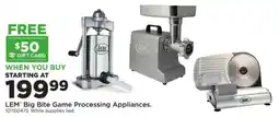 Mills Fleet Farm Lem Big Bite Game Processing Appliances offer