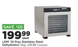 Mills Fleet Farm Lem 10-Tray Stainless Steel Dehydrator offer