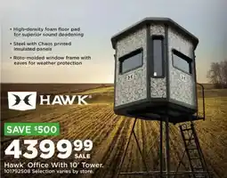 Mills Fleet Farm Hawk Office With 10' Tower offer