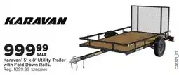 Mills Fleet Farm Karavan 5' x 8' Utility Trailer offer