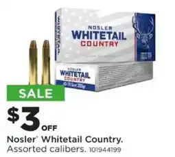 Mills Fleet Farm Nosler Whitetail Country offer