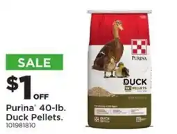 Mills Fleet Farm Purina duck pellets offer