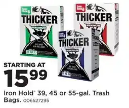 Mills Fleet Farm Iron Hold trash bags offer