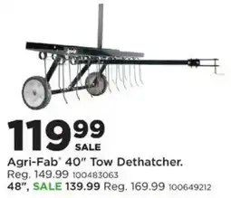 Mills Fleet Farm Agri-Fab 40" Tow Dethatcher offer