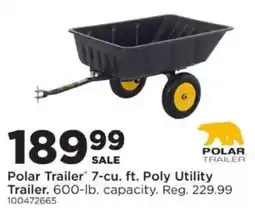 Mills Fleet Farm Polar Trailer 7-cu. ft. Poly Utility Trailer offer
