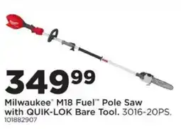 Mills Fleet Farm Milwaukee M18 Fuel Pole Saw offer