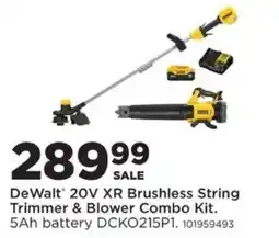 Mills Fleet Farm DeWalt 20V XR Brushless String Trimmer & Blower Combo Kit offer
