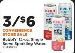 Mills Fleet Farm Bubbl'r Single Serve Sparkling Water offer