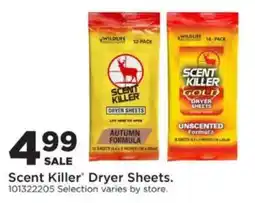 Mills Fleet Farm Scent Killer Dryer Sheets offer
