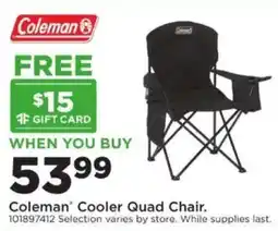 Mills Fleet Farm Coleman Cooler Quad Chair offer