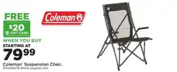 Mills Fleet Farm Coleman Suspension Chair offer