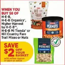 H-E-B H-E-B trail mixes or nuts offer