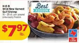 H-E-B H-E-B Wild New Harvest Gulf Shrimp offer