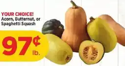 H-E-B Your choice acorn, butternut, or spaghetti squash offer