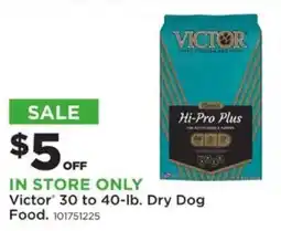 Mills Fleet Farm Victor dry dog food offer