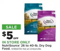 Mills Fleet Farm NutriSource Dry Dog Food offer