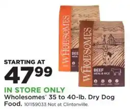 Mills Fleet Farm Wholesomes 35 to 40-lb. Dry Dog Food offer