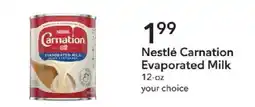 Publix Nestlé Carnation Evaporated Milk offer