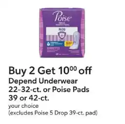 Publix Poise Pads offer