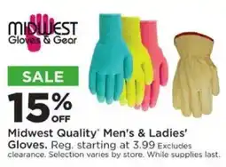Mills Fleet Farm Midwest Quality Men's & Ladies' Gloves offer