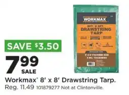Mills Fleet Farm Workmax 8' x 8' Drawstring Tarp offer